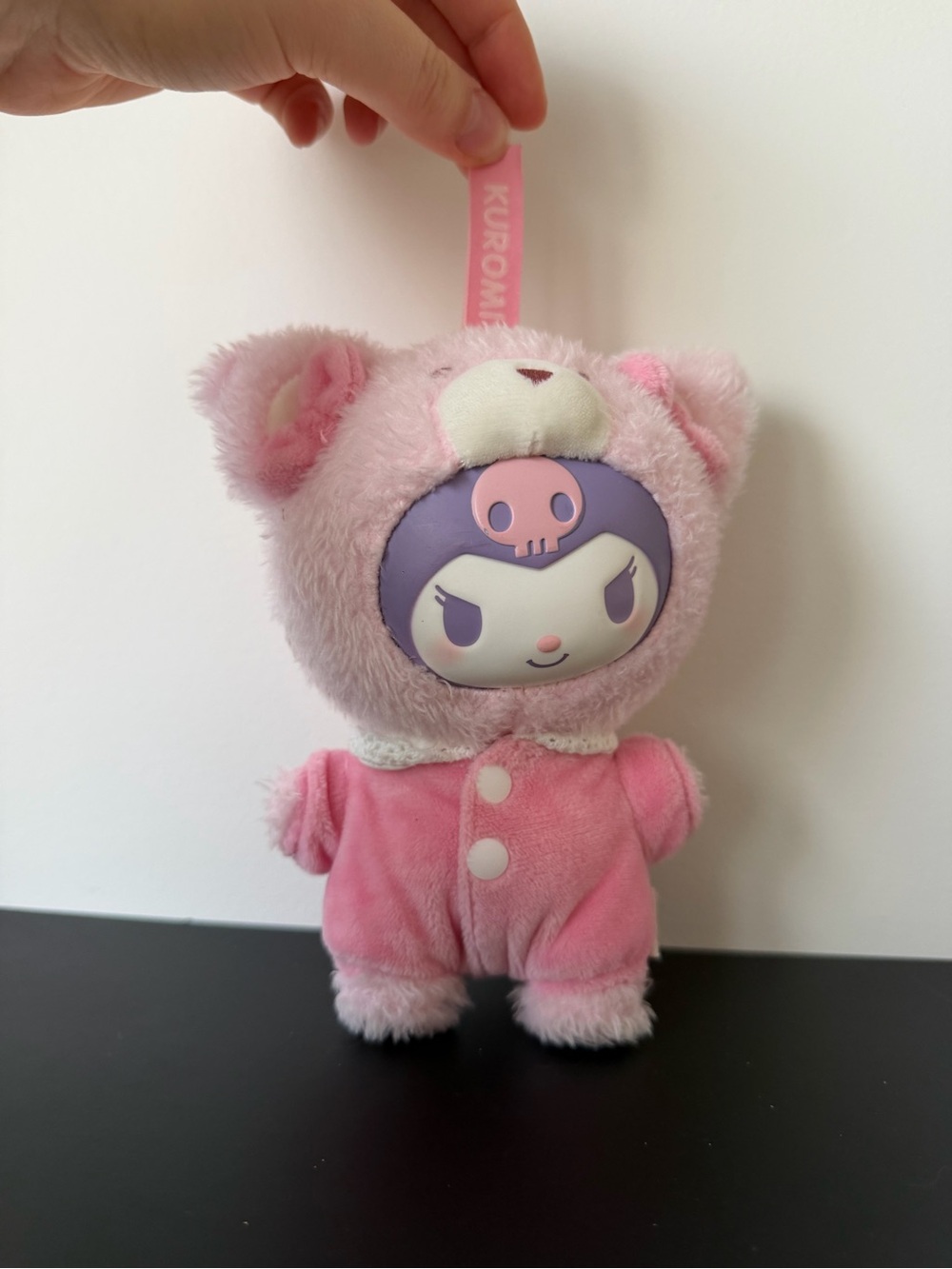Top Toy x Sanrio Kuromi "Peach Berry" - Latte Baby Keychain Plush